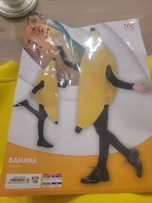 Banana Costume  , kids . Size 128 to suit 5 to 7 year old .