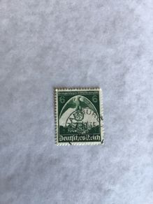 Genuine WW2 German stamp - Eagle and Swastika