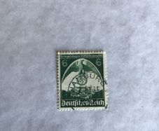 Genuine WW2 German stamp - Eagle and Swastika