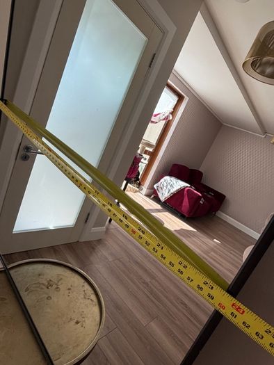 Black Framed Mirror 60cm x 90cm, Excellent Condition