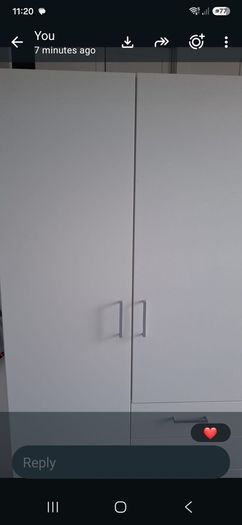 Wardrobe with hanging and drawer