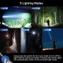 Torch Rechargeable, 500000 Lumens Torches LED Super Bright Flashlight, Adjustable Focus, 5 Modes, 5000 mAh Long Lasting, IP67 Waterproof, Smart Digital Display for Camping, Power Cuts,Emergency Image 4