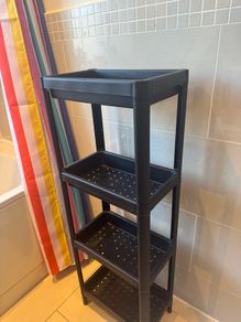 IKEA VESKEN 4. Tier Shelf Unit. Black