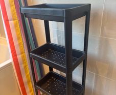 IKEA VESKEN 4. Tier Shelf Unit. Black