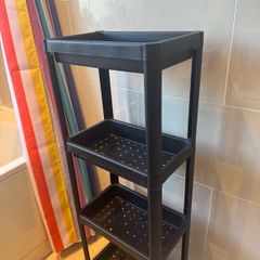 IKEA VESKEN 4. Tier Shelf Unit. Black