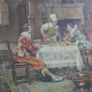 Vintage Print " Interviewing The Chef " Image 3