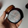 351 - Set of 3 Vintage Collectible Decorative Amber Glass Marmite Jars Image 6