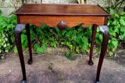 Antique mahogany silver table
