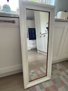 Antique Farmhouse Pine Mirror.
