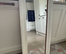 Antique Farmhouse Pine Mirror.
