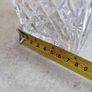 Vintage glass square decanter, vintage barware Image 3