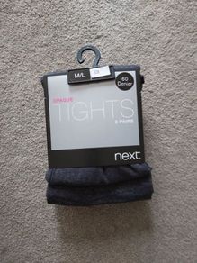 NEXT Opaque Tights 2 Pairs Sz M/ L