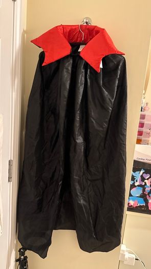 Claires Accessories Childrens Black and Red Vampire Cape