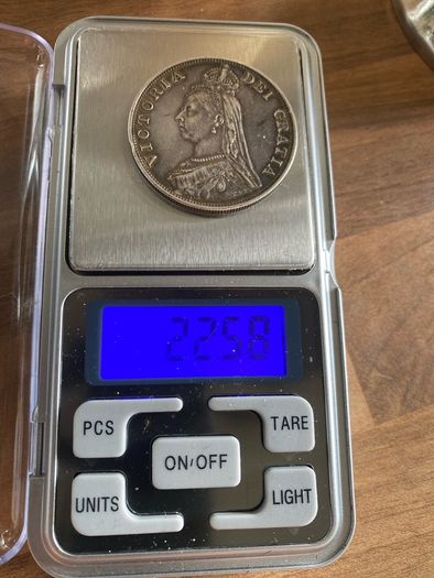 1889 Queen Victoria Silver Double Florin