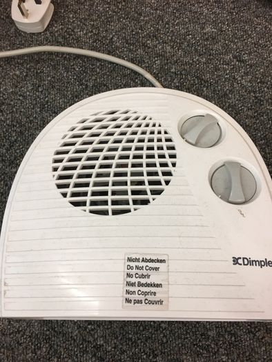 Dimples Dual Electric Fan Heater - Cool or Warm Air
