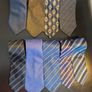 MENS TIES BUNDLE x9 Patterned Striped Polyester Office Formal Neck Tie Job Lot Image 6