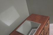 square mirror candle plate