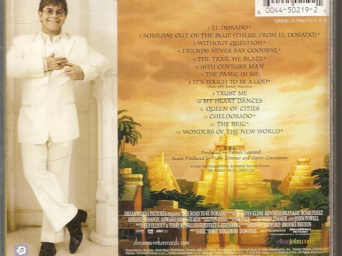 Elton John's The Road to El Dorado. CD. Free Postage!