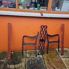 garden bench  solid steel