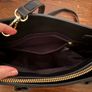 Black Leather Handbag Good Condition Image 4