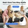 Pet Camera with Phone APP,Indoor WiFi Camera with Night Vision,2-Way Audio,360 Degree Pan/Tilt Smart Tracking,1080P Wireless IP Camera Home Security Camera with Human&Motion Detection,Sound&Light Siren FREE POSTAGE Image 5