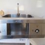 New stainless steel sink.. industrial by SMEG with all waste and tap fittings Image 7