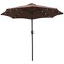 Garden Parasol with 24 LED Solar Light Image 2