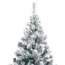 Artificial Christmas Tree with Flocked Snow Green 210 cm PVC Image 3