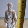 Rare 1900's Matthias The Apostle Parian Bisque Porcelain Chalkware Statue France Image 3