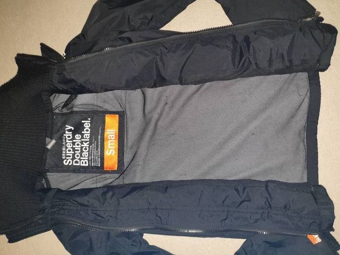 Superdry black Double  Black label size small