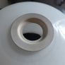 Vintage 1970s Milk Glass Globe Lampshade - Retro Autumn Floral (20cm Fitter) Image 3