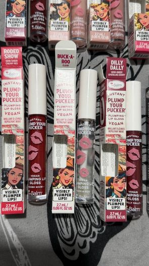 The balm new plump your pucker plumping lipgloss full size genuine