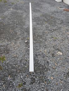 Skirting board MDF beveled white primed 100mm chamfered