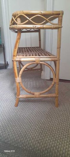 Mid Century Italian Bamboo Console table