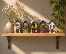 Handcrafted tiny wooden houses!