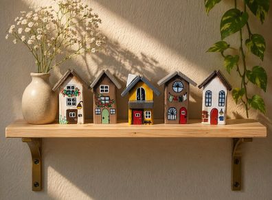 Handcrafted tiny wooden houses!