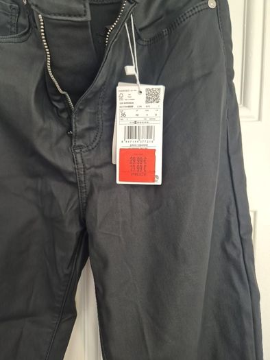 Mango Leather Trousers