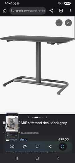 IKEA SEGRARE adjustable height desk