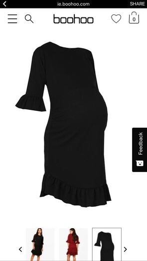 Black maternity dress
