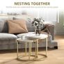 Marble-Effect Nesting Tables Set Image 4