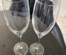 DOM PERIGNON  crystal Champagne glasses set of two