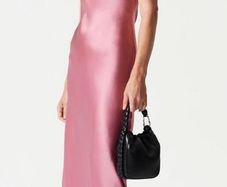 &Other Stories Slim Satin midi dress