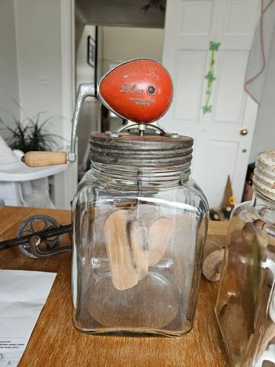 vintage butter churn