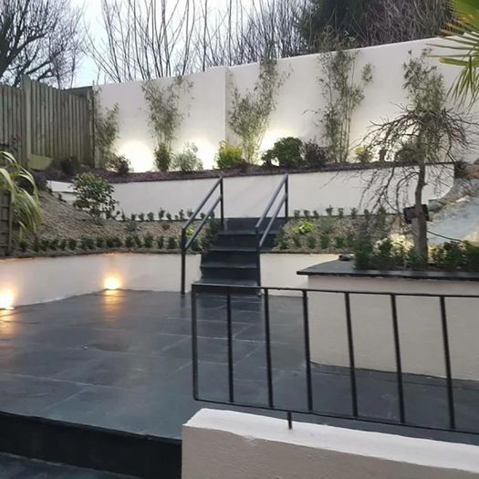 Black Limestone Hand-Cut Natural Paving Slab 60x60x-3cm