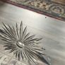 Vintage Victorian Brass Fire Screen With Mirror Image 5