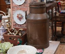 French Copper Milk Churn