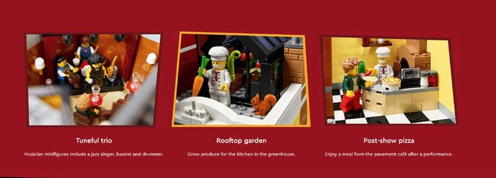 Lego Modular 10312 Jazz Club + Free Set of Wallpaper