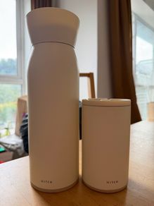 Hitch 2-in-1 Water Bottle & Coffee Cup (Natural White)