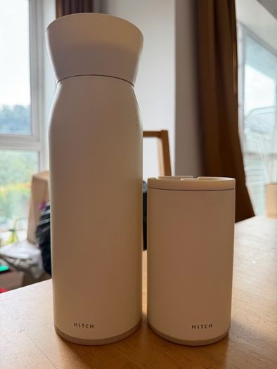 Hitch 2-in-1 Water Bottle & Coffee Cup (Natural White)