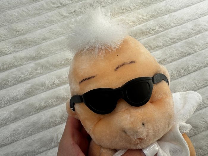 Playmakers Animals rare Baby in glasses approx. 20 cm. no eyes Dirty Plush Please look at the pictures